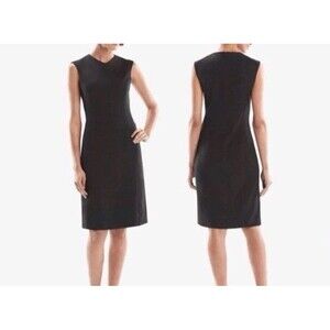 M.M. Lafleur  Women’s Maggie Textured Ponte grey  Midi Dress  sz 10